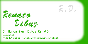 renato dibuz business card