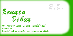 renato dibuz business card